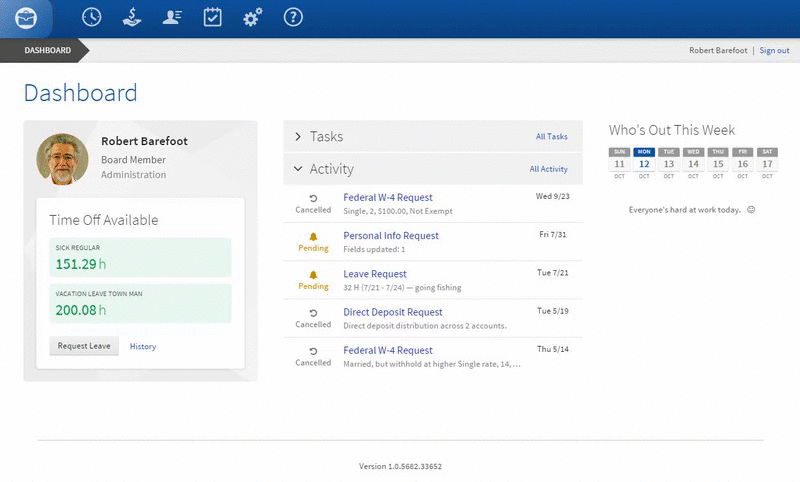 ESS Dashboard Animation